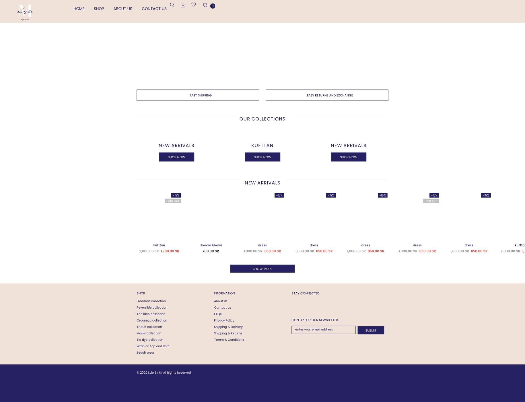 lylebym.com shopify website screenshot