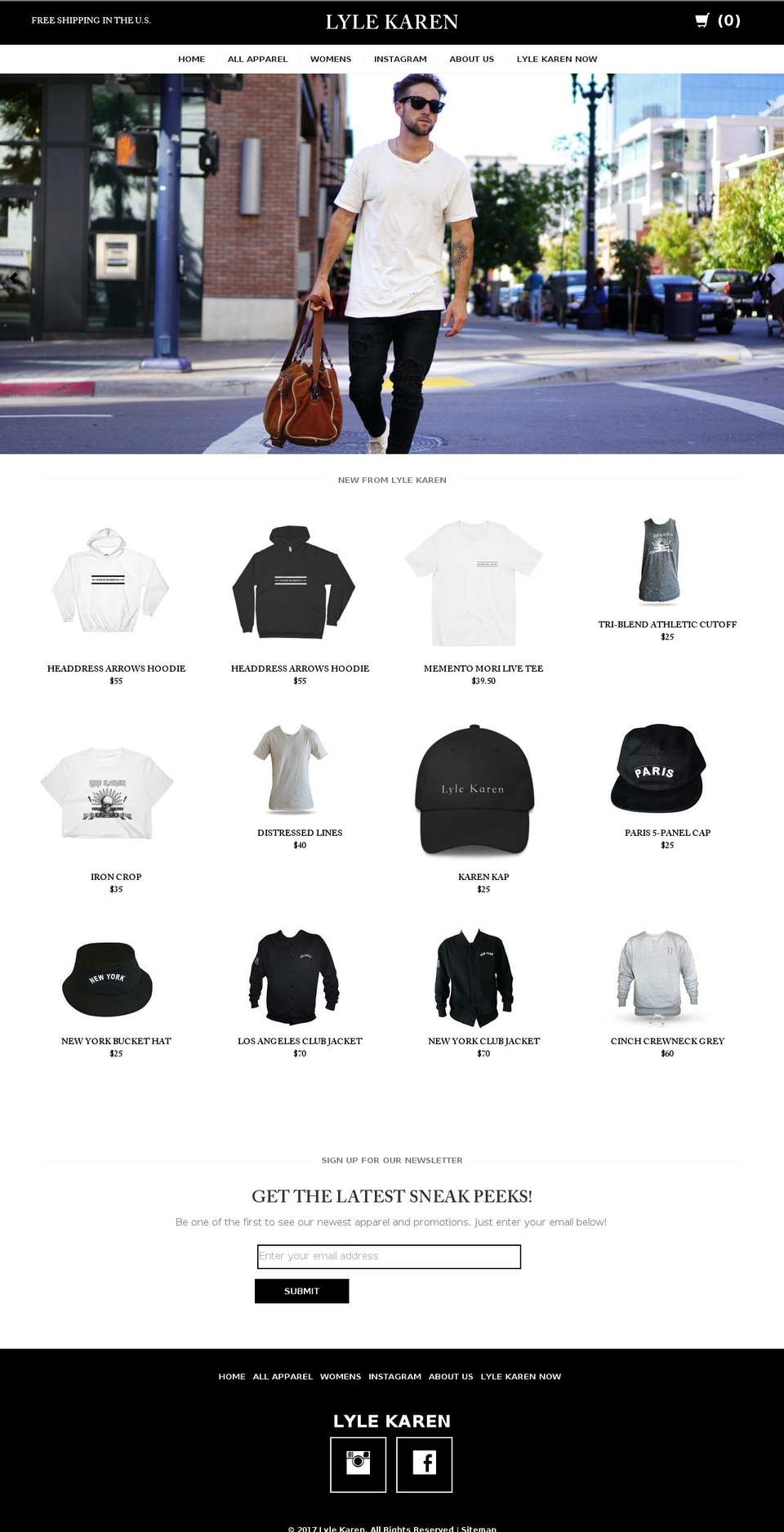 lylekaren.com shopify website screenshot