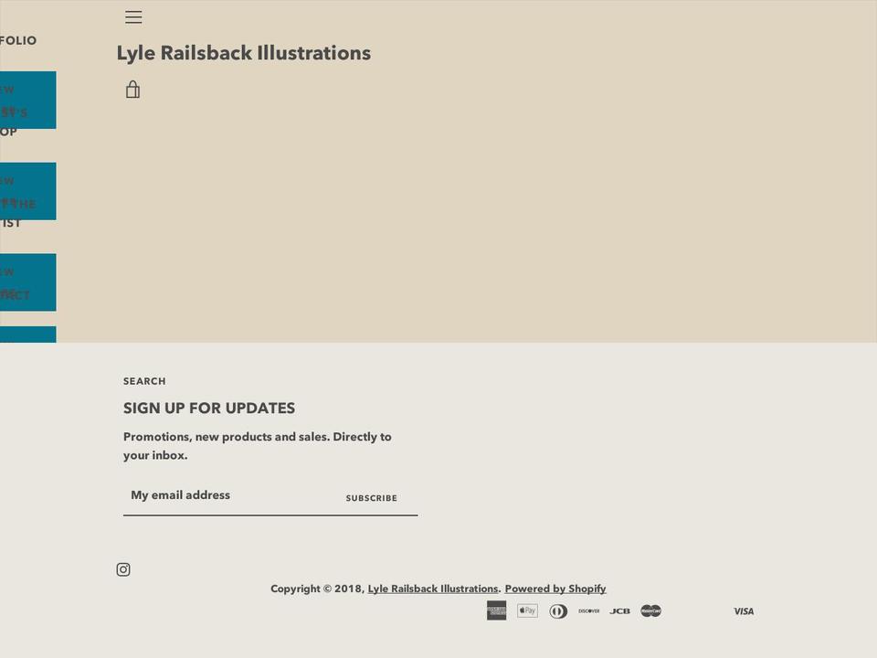 lylerailsback.com — Shopify storefront screenshot