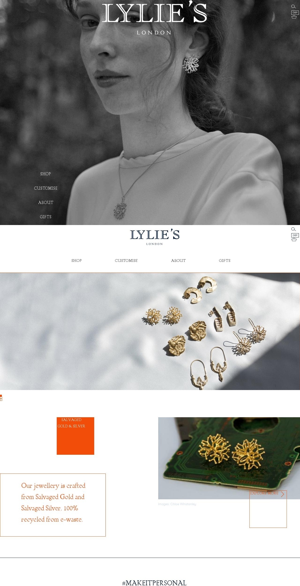 lylies.com shopify website screenshot