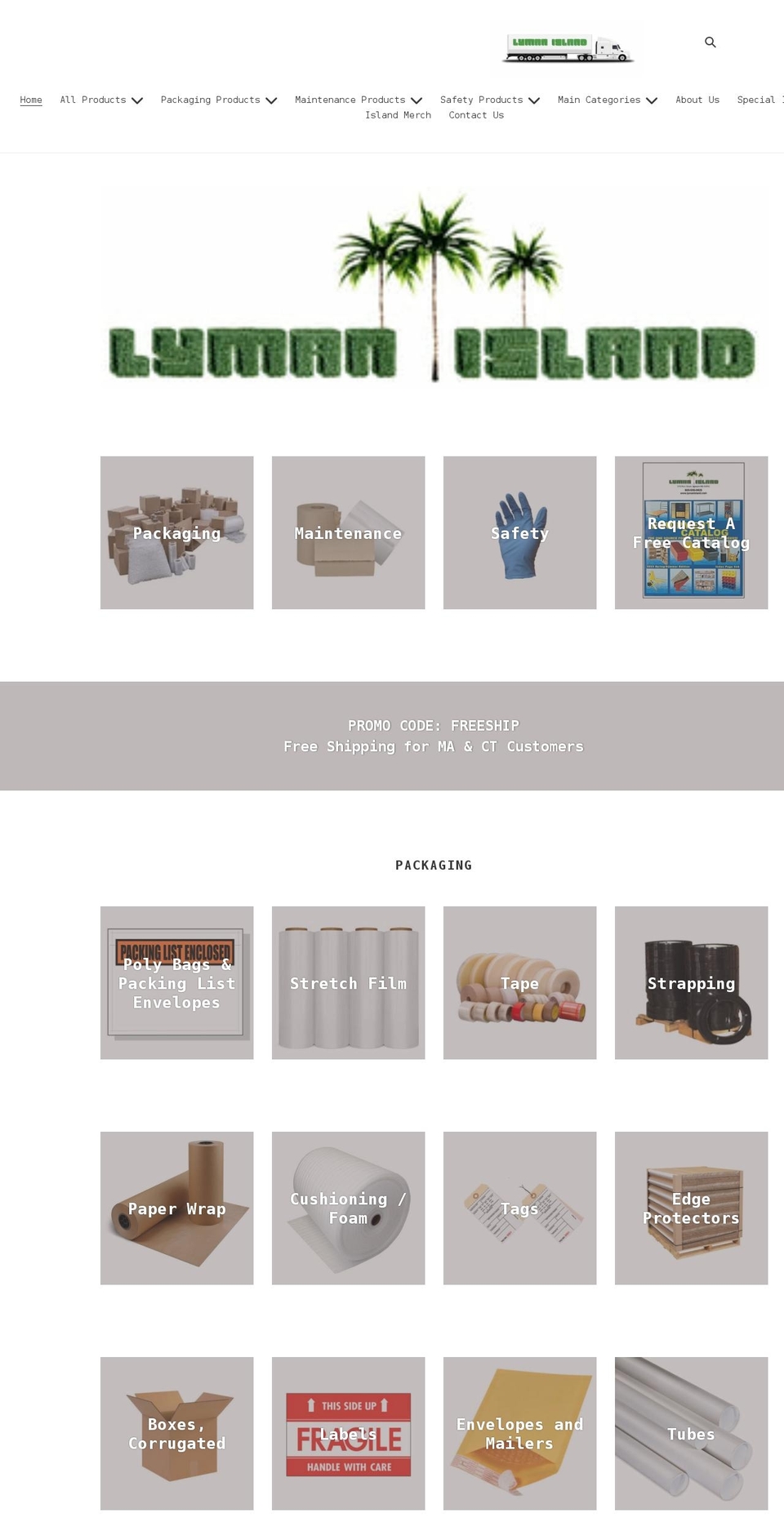 lymanisland.com shopify website screenshot