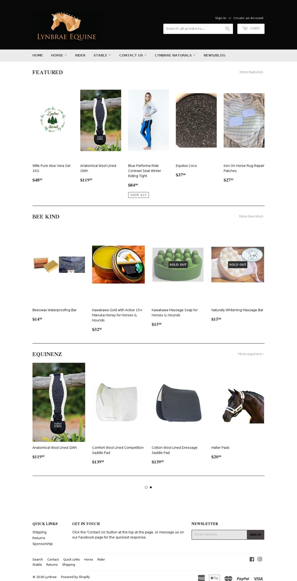 lynbrae.com — Shopify storefront screenshot