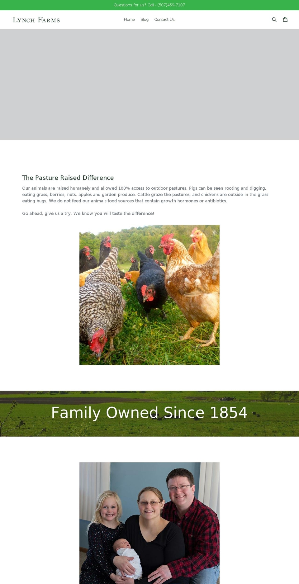 lynchfarmsfresh.com — Shopify storefront screenshot