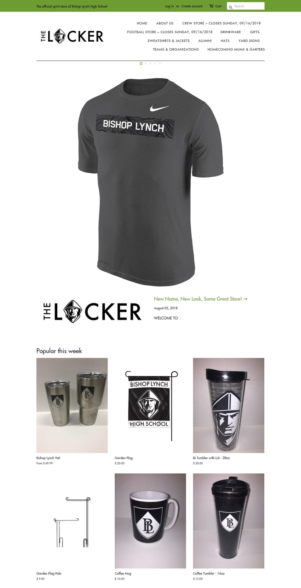 lynchlocker.com — Shopify storefront screenshot