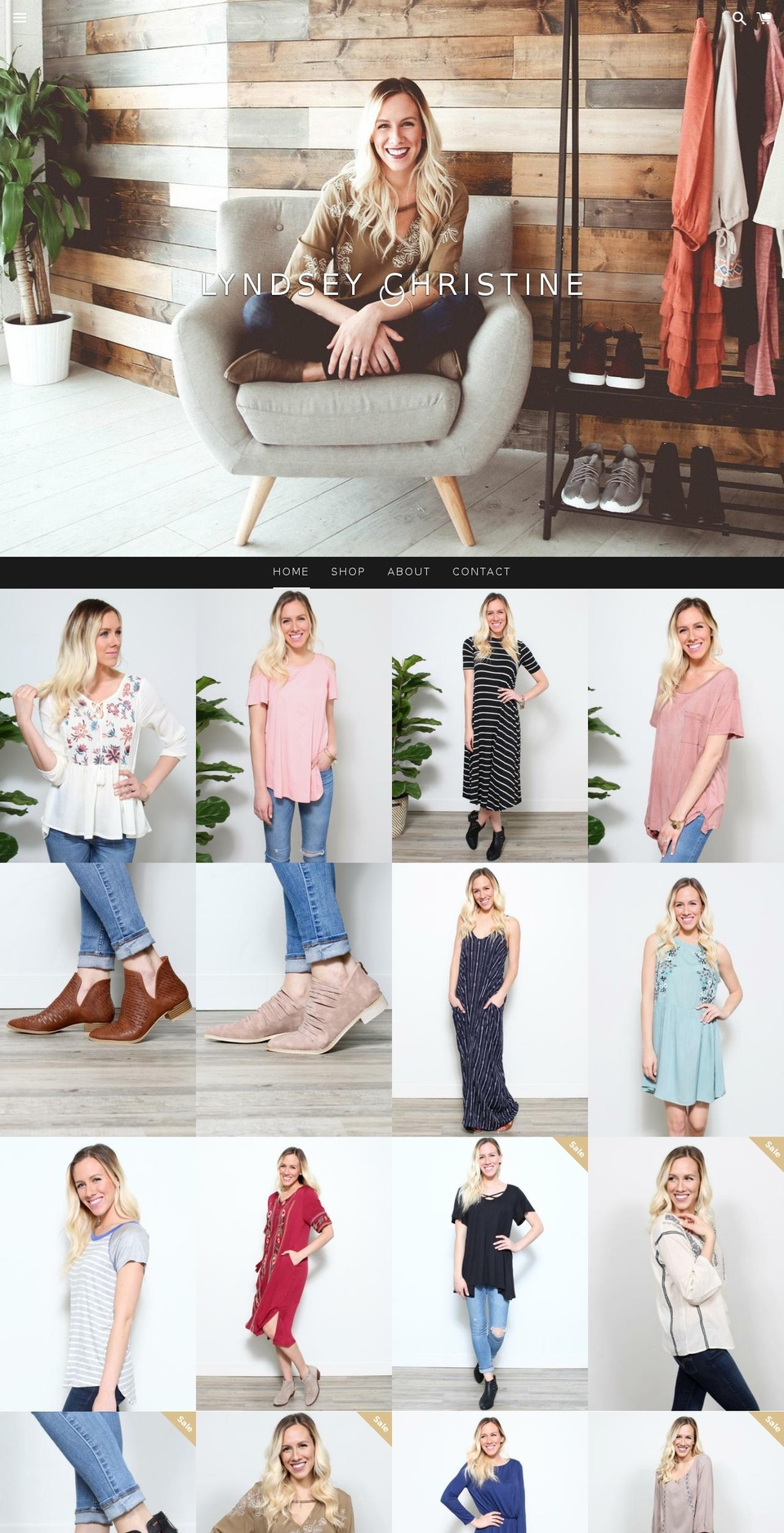 lyndseychristine.com shopify website screenshot