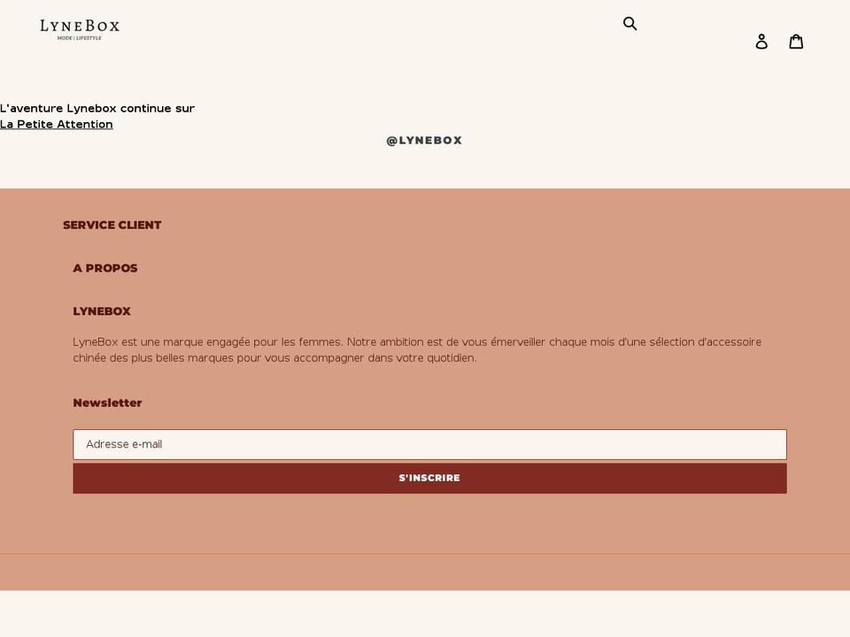 lynebox.fr shopify website screenshot