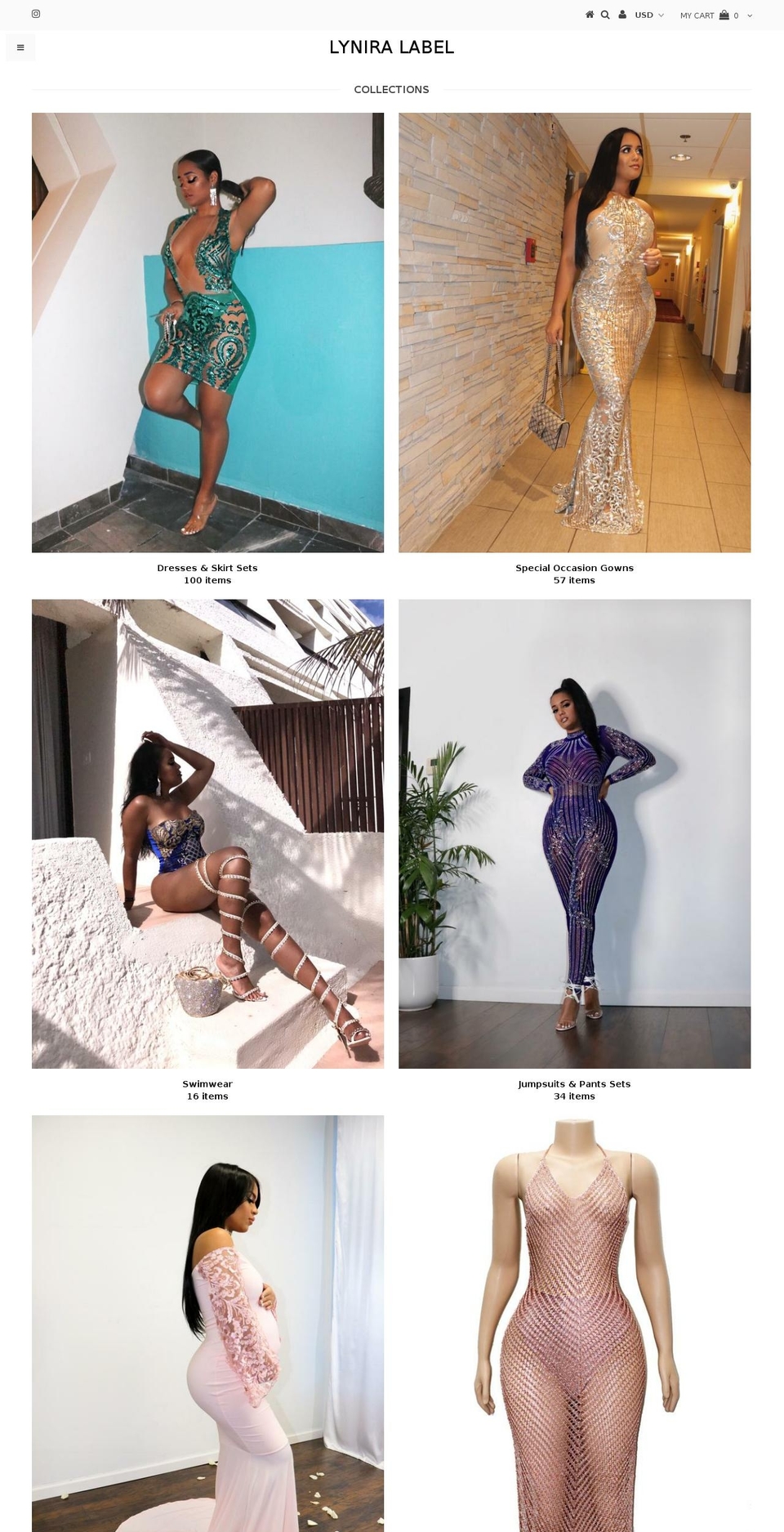 lynira-label.com — Shopify storefront screenshot
