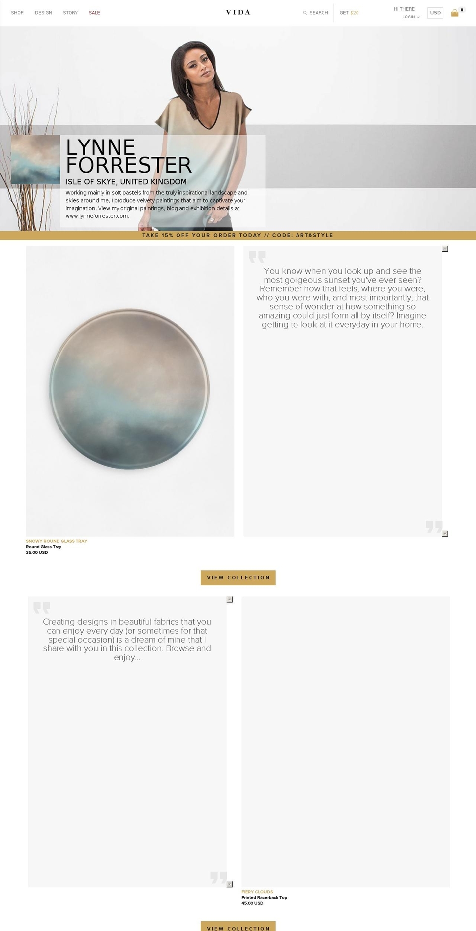 Copy of vida-launchpad Shopify theme site example lynneforresterstudio.com