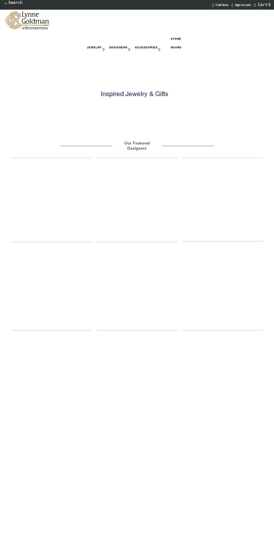 lynnegoldmanelements.com shopify website screenshot