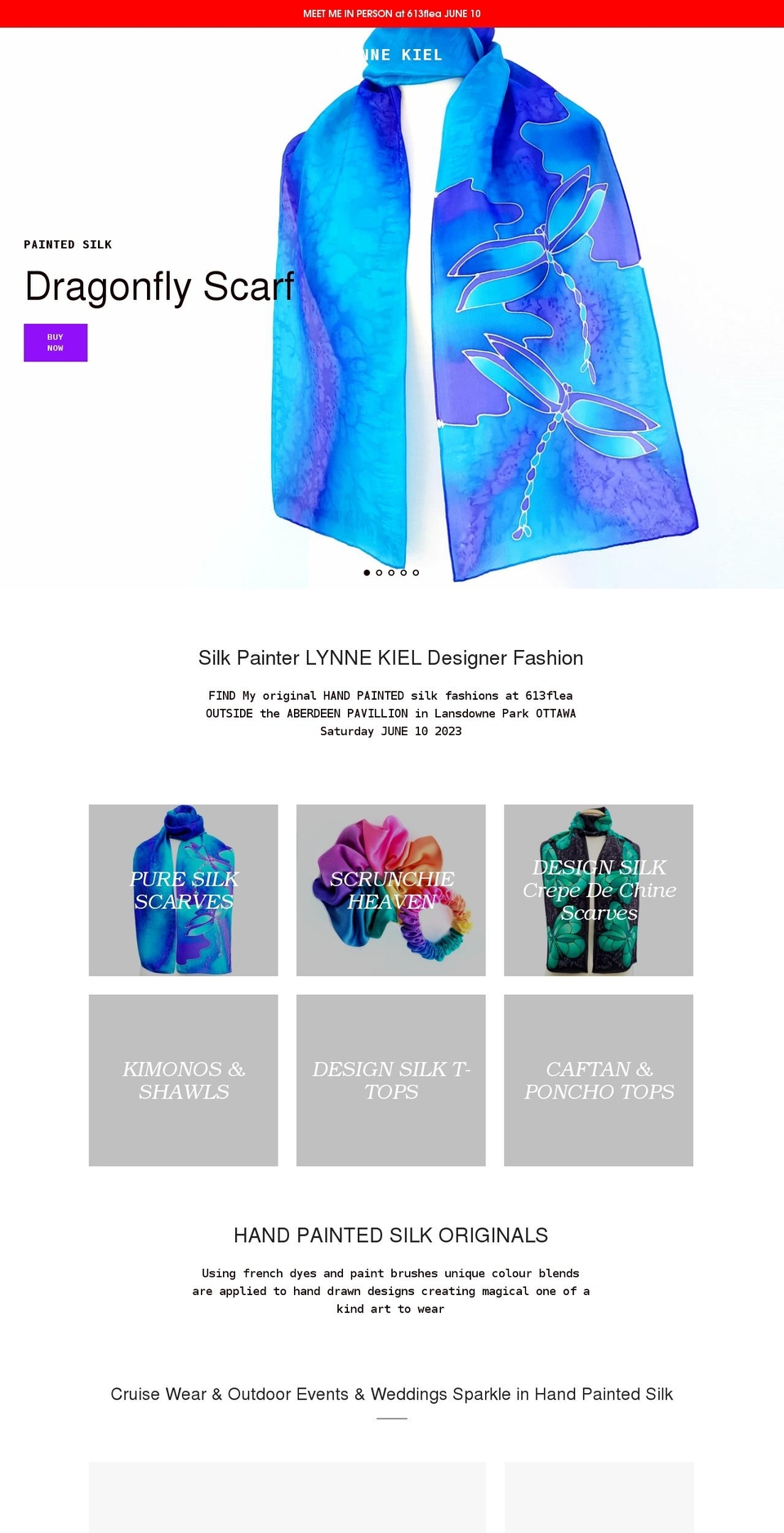 lynnekiel.com shopify website screenshot