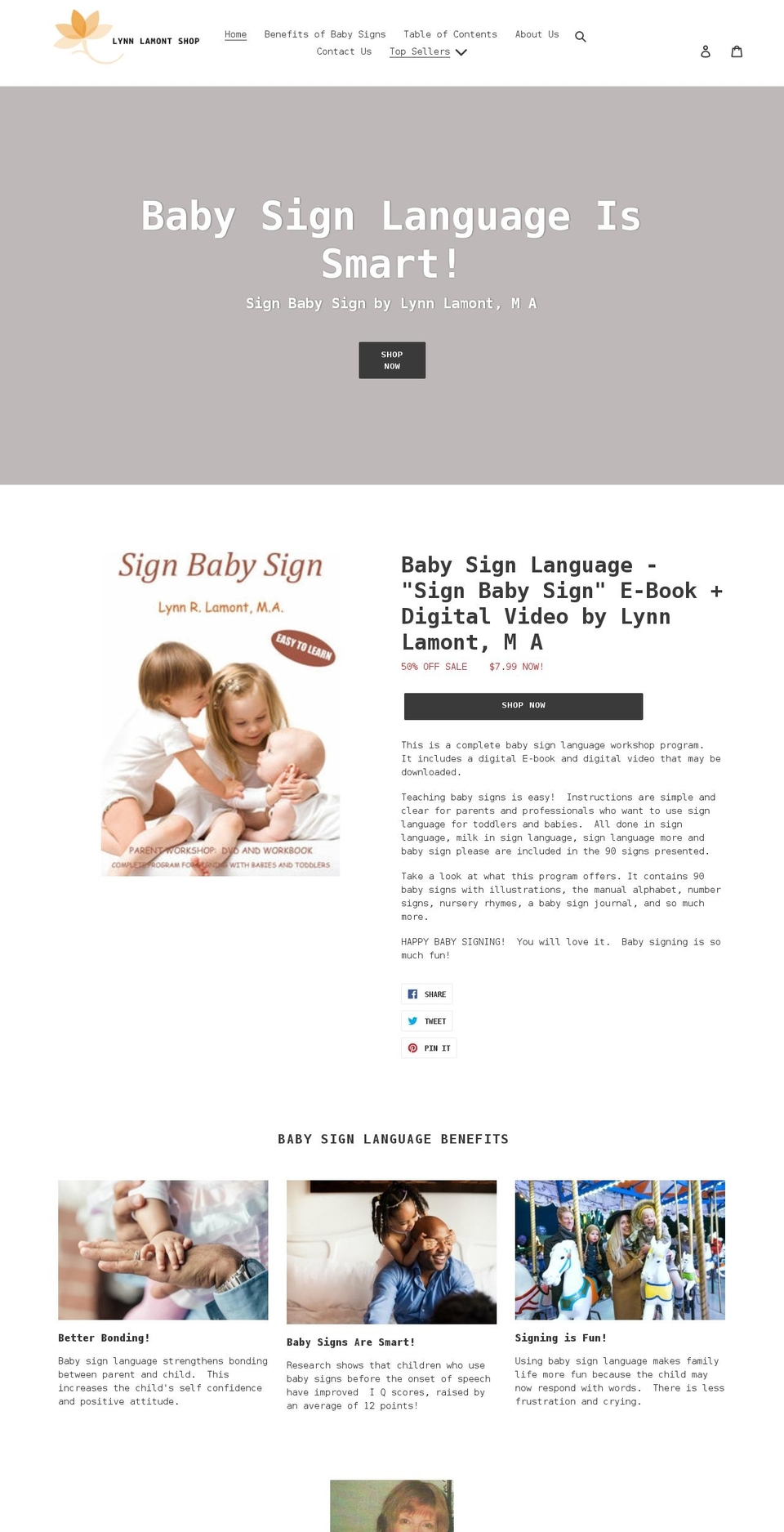 lynnlamont.com shopify website screenshot