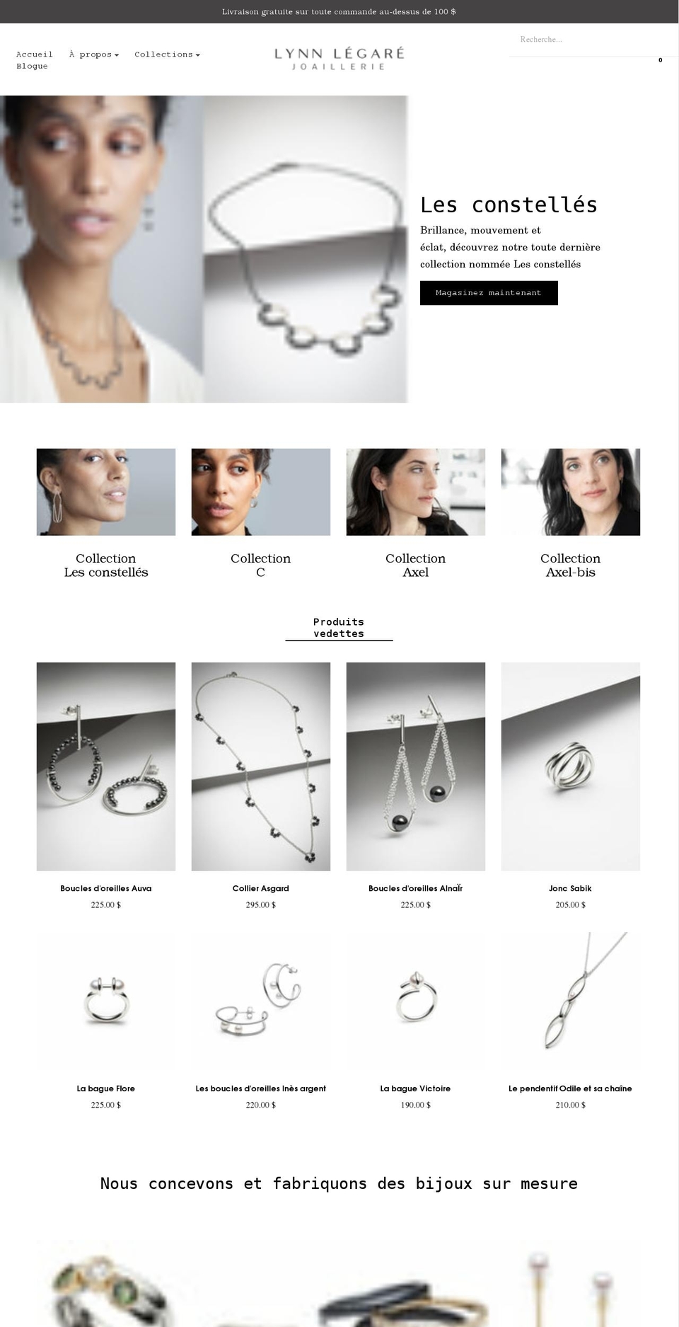 lynnlegare.com shopify website screenshot