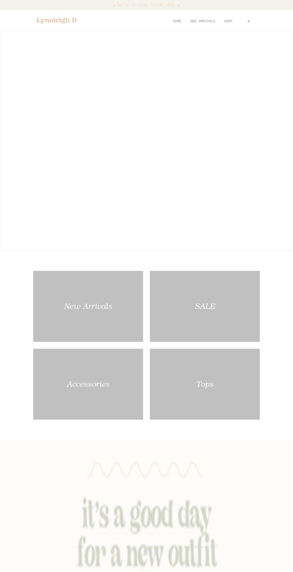 lynnleighb.com — Shopify storefront screenshot