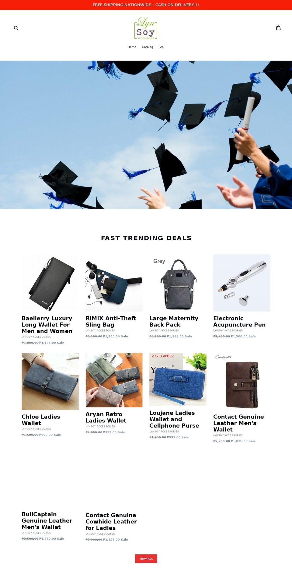 lynsoy-accessories.myshopify.com shopify website screenshot