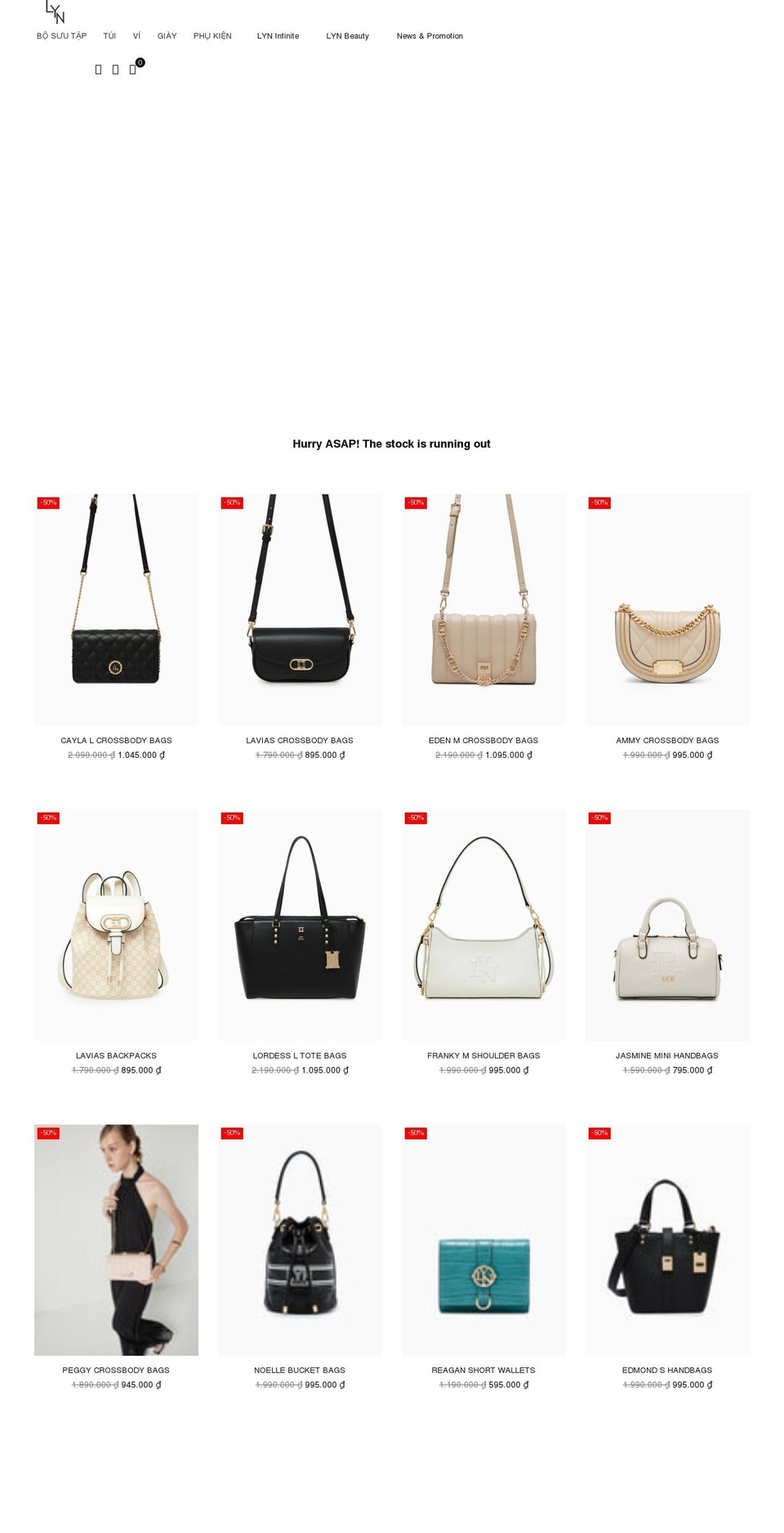 lynvn.com shopify website screenshot