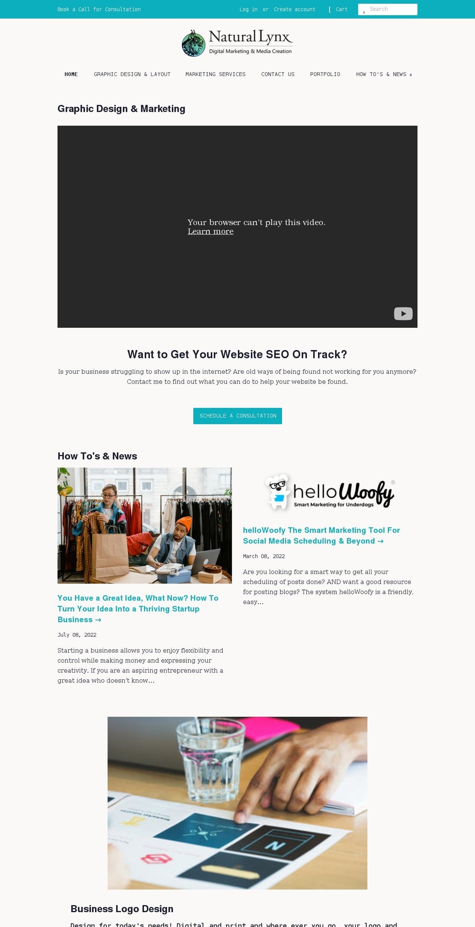 lynxcreatively.com shopify website screenshot