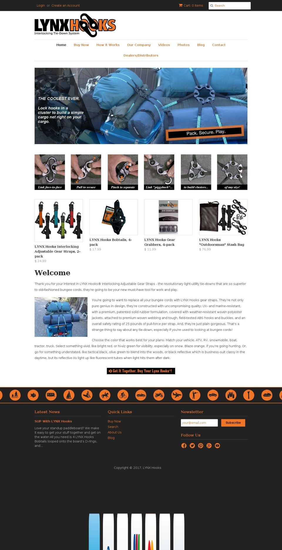 LYNX Minimal Shopify theme site example lynxhook.com