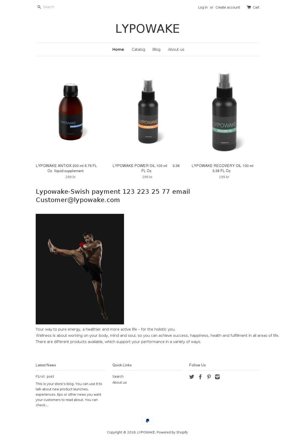 lypowake.com — Shopify storefront screenshot