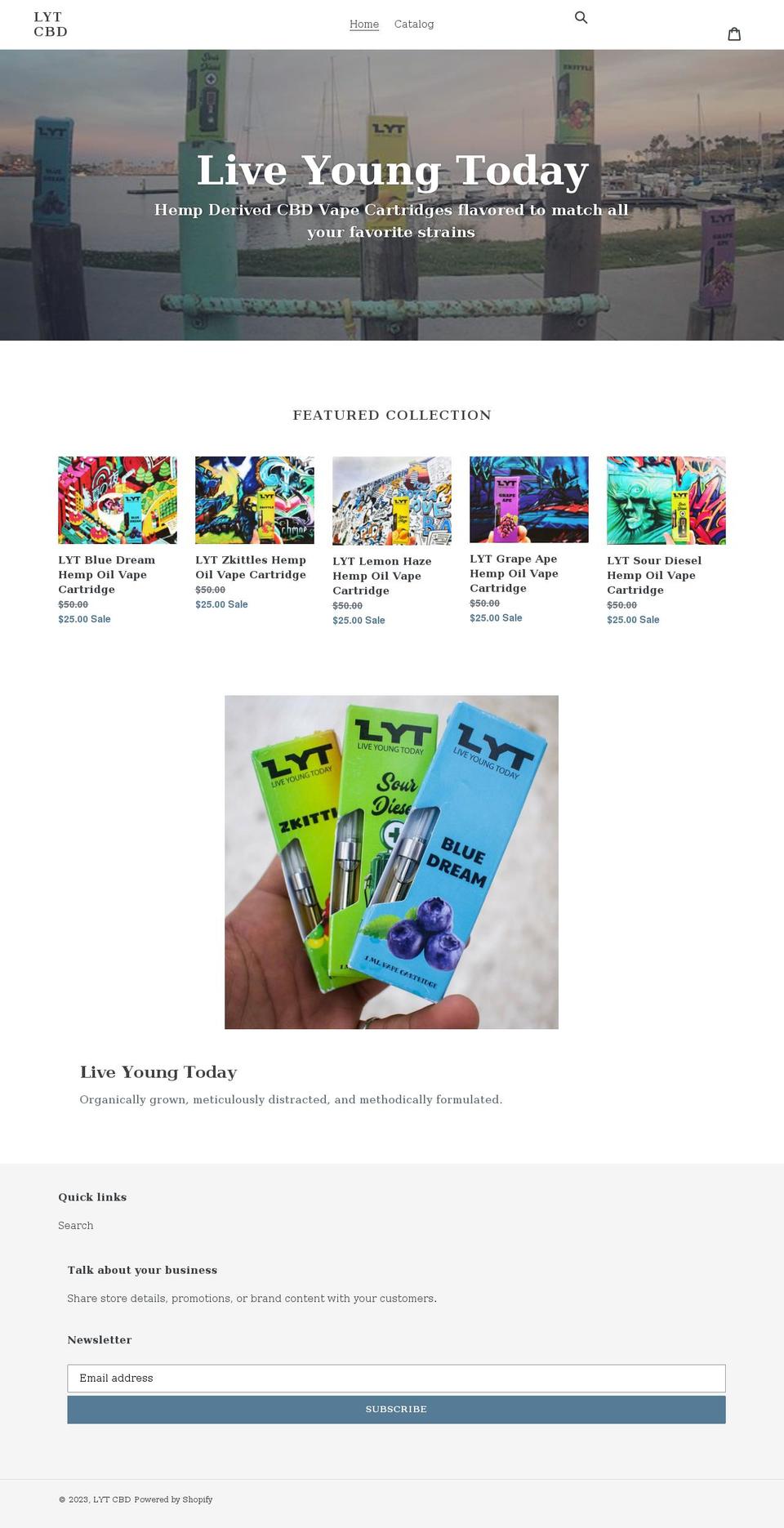 lytcbd.com shopify website screenshot