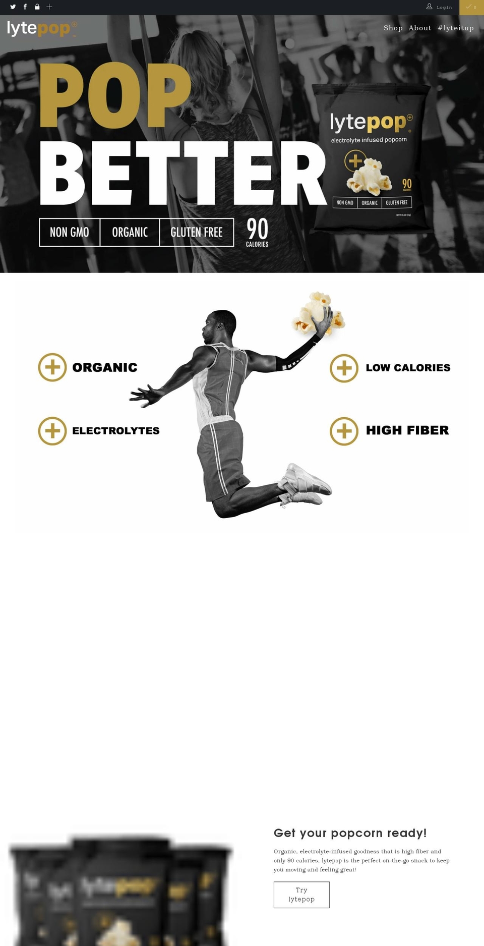 lytepop.com shopify website screenshot