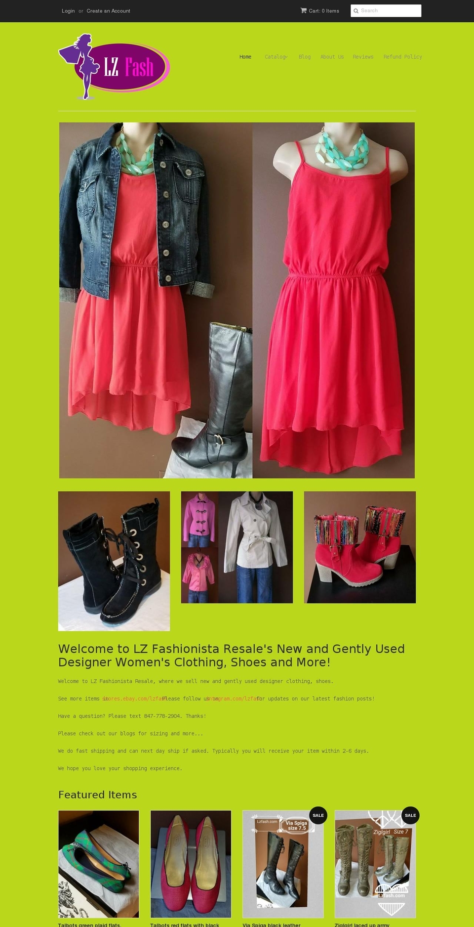 lzfash.com — Shopify storefront screenshot
