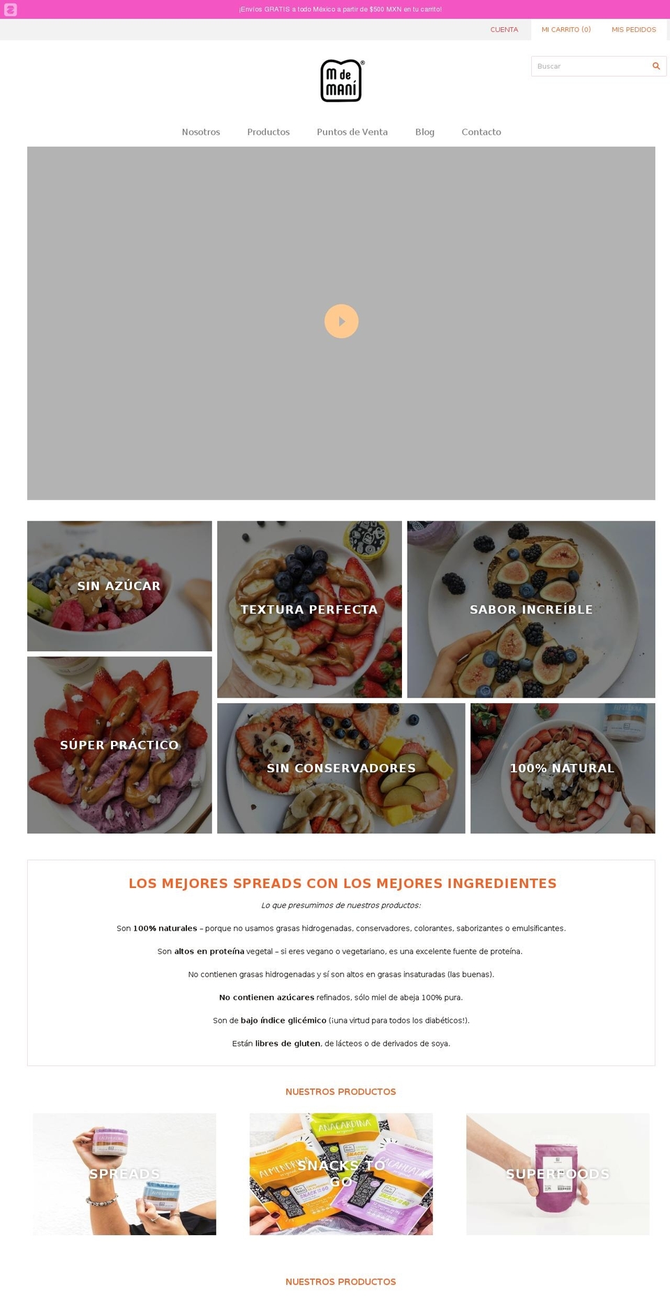 m-de-mani.myshopify.com shopify website screenshot