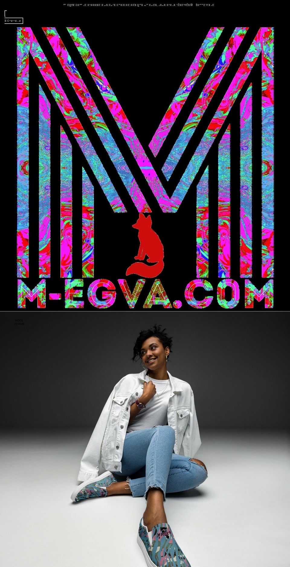 m-egva.com shopify website screenshot