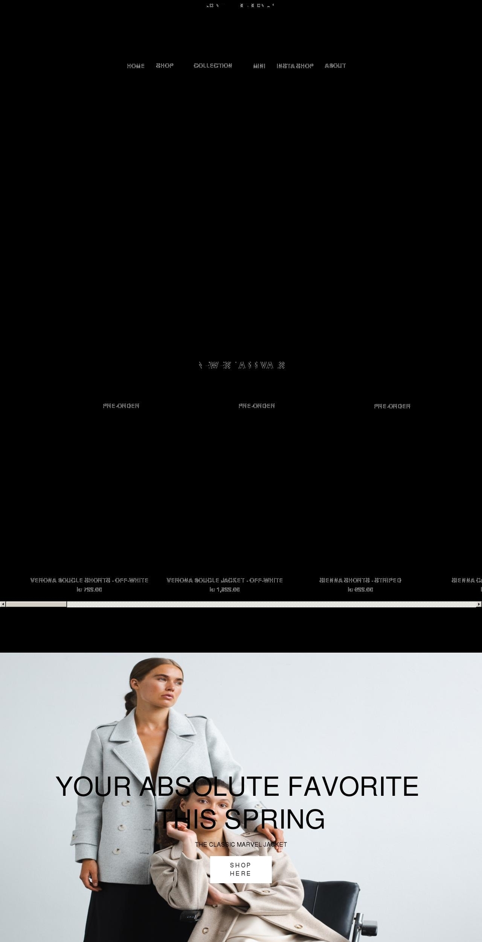 m-kae.com — Shopify storefront screenshot