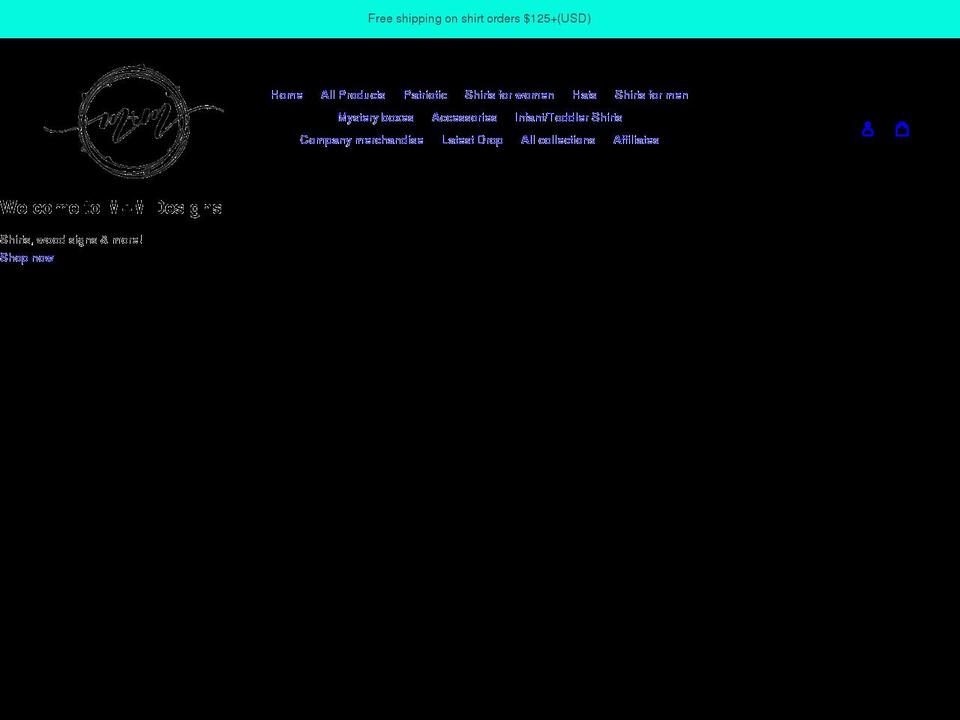 m-mdesigns.net shopify website screenshot