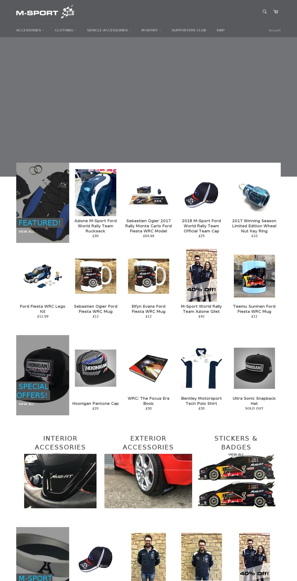 m-sportstore.com shopify website screenshot