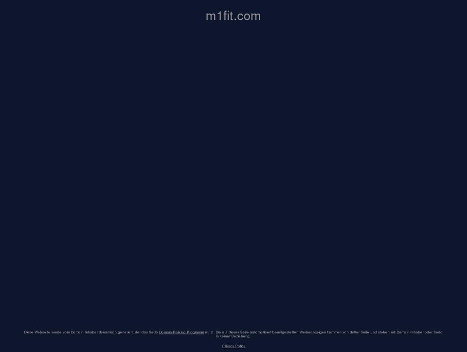 m1fit.com shopify website screenshot