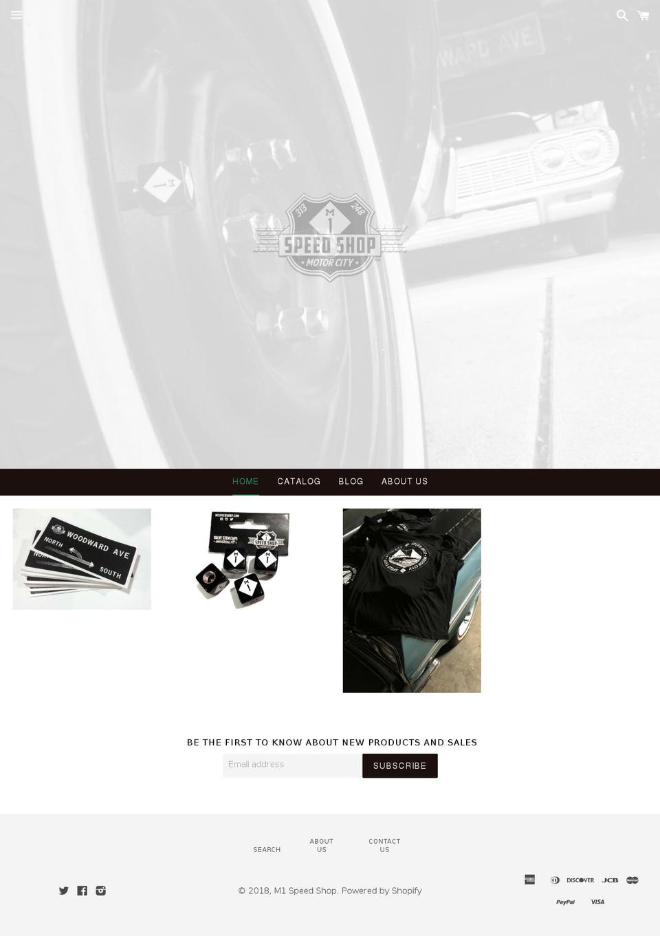 m1speedshop.com shopify website screenshot