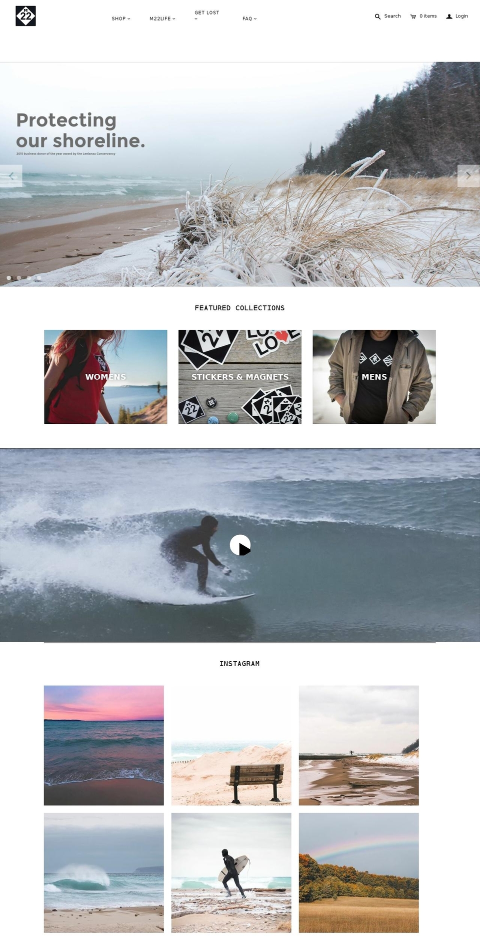 m22.com shopify website screenshot