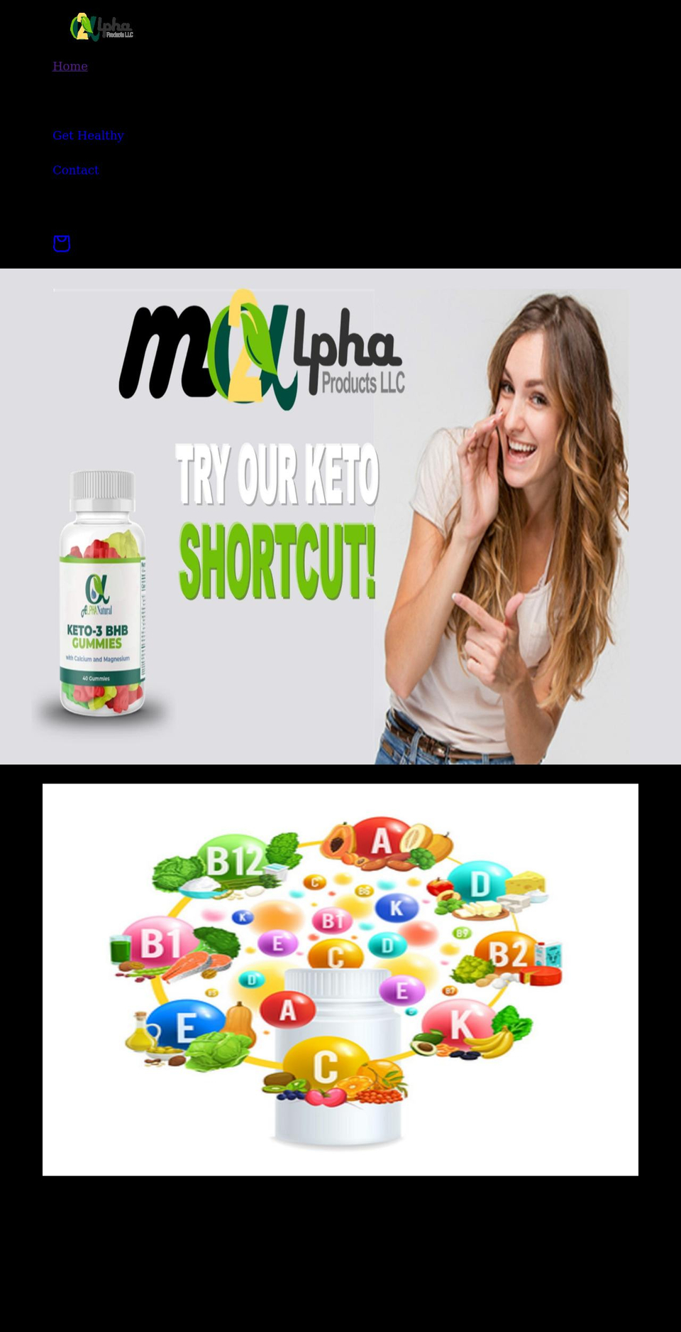 m2alpha.com shopify website screenshot
