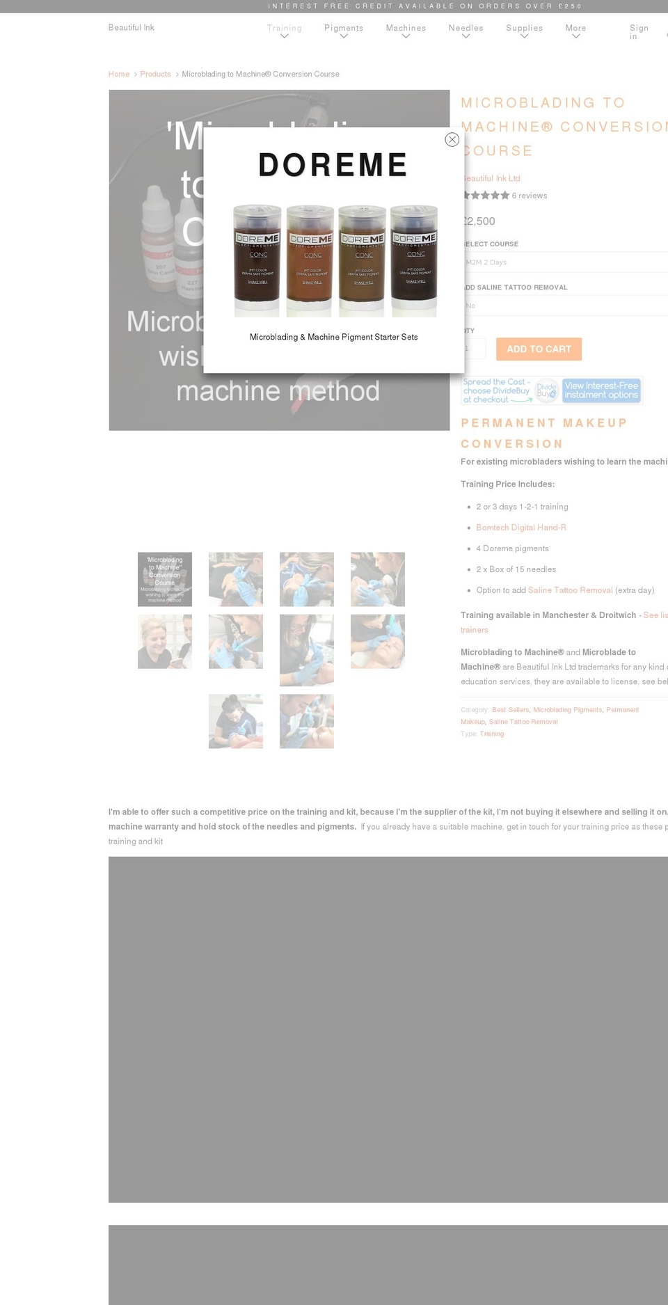m2mcourse.com — Shopify storefront screenshot