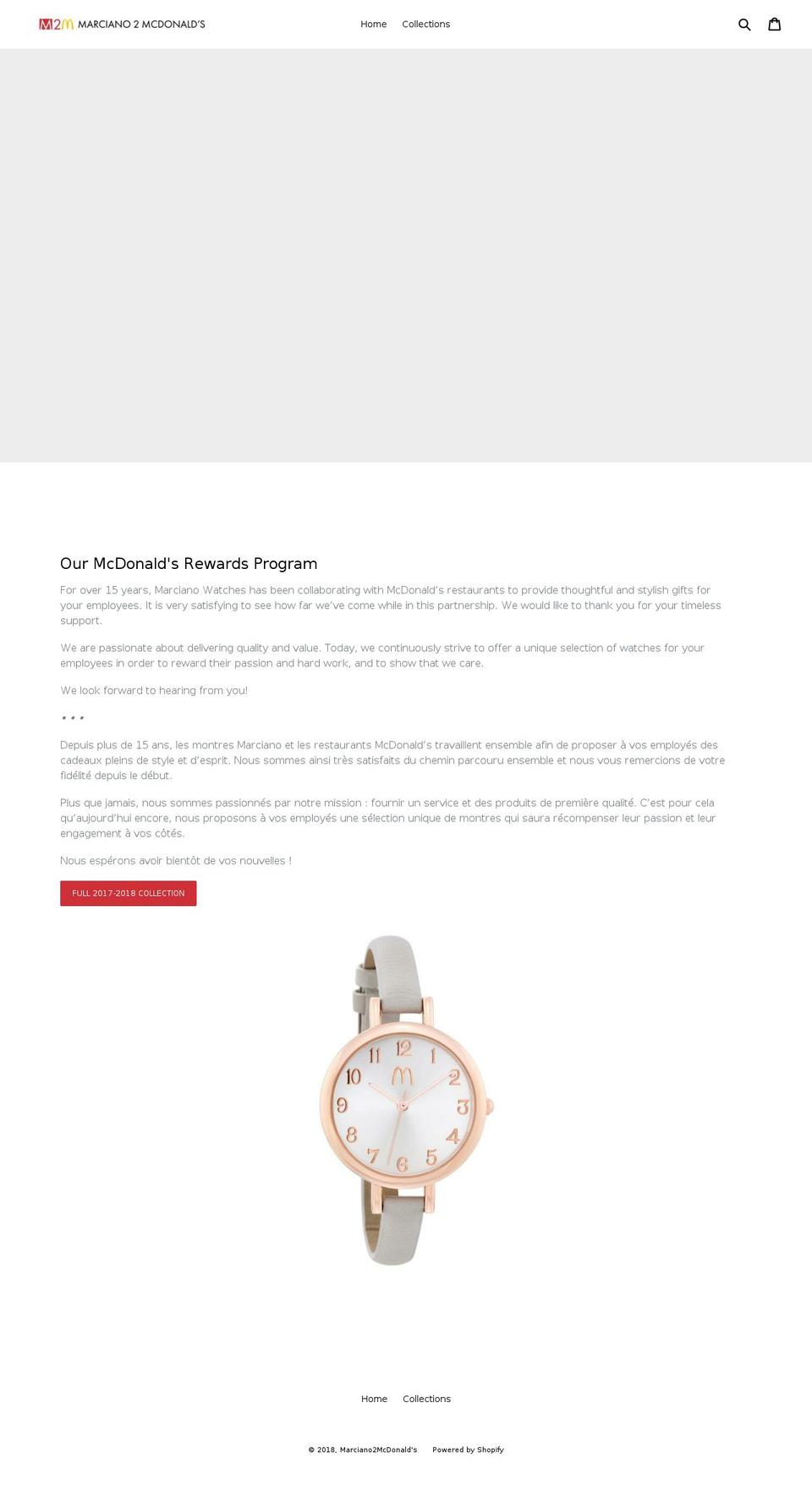 m2mwatches.com shopify website screenshot