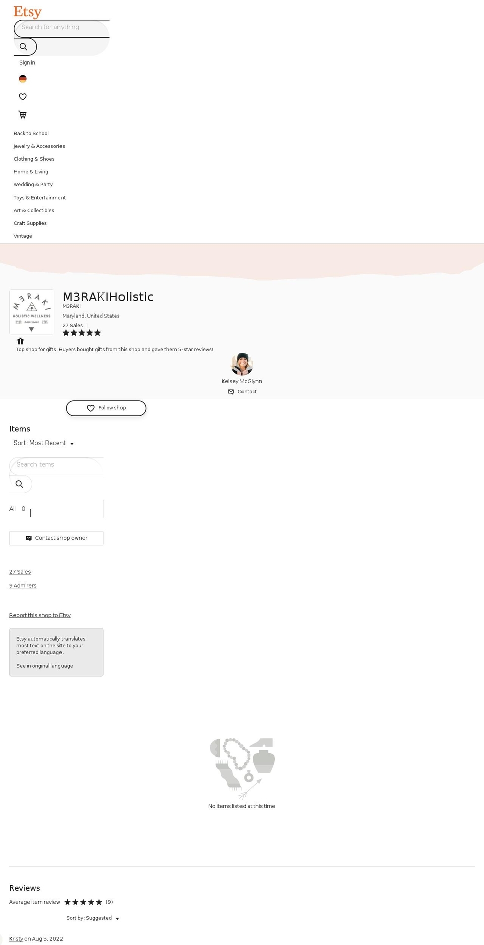 m3rakiwellness.com — Shopify storefront screenshot