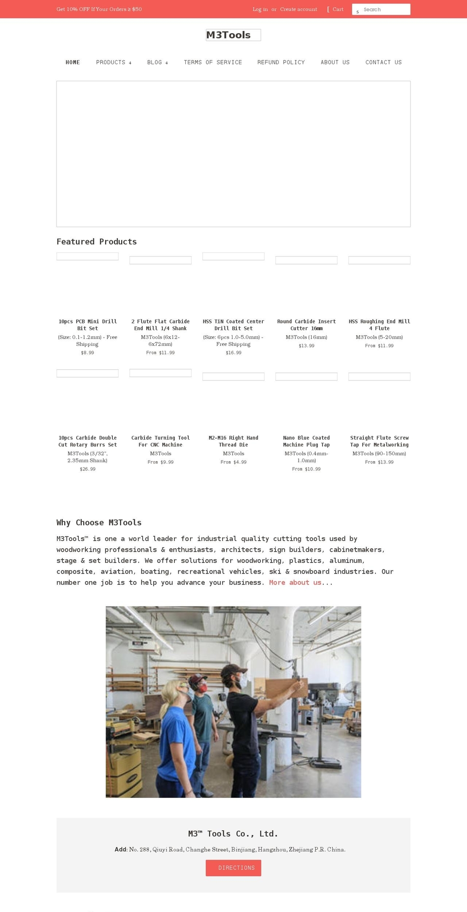 m3tools.com shopify website screenshot