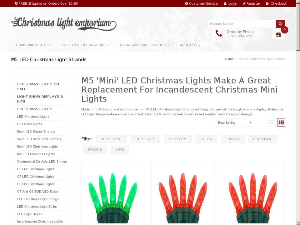 6-7-17-version Shopify theme site example m5christmaslights.com