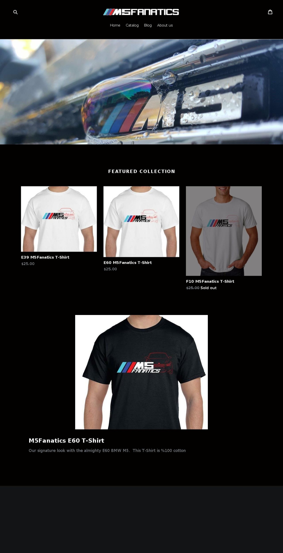 m5fanatics.ca shopify website screenshot