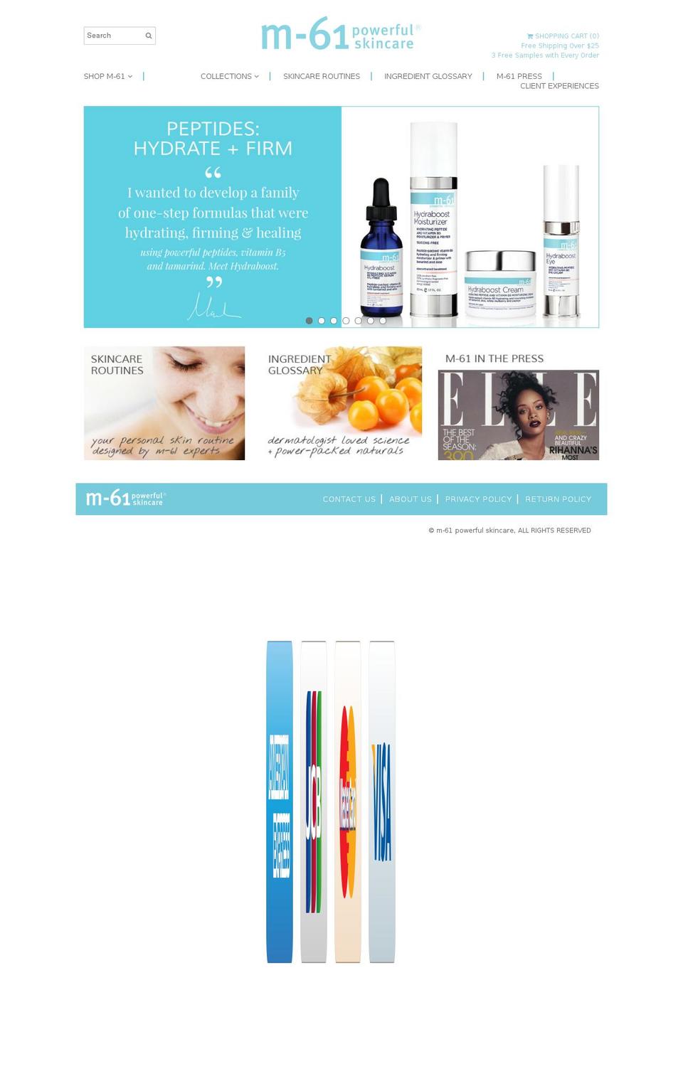 M-61 (based on Minimal) Shopify theme site example m61skincare.com