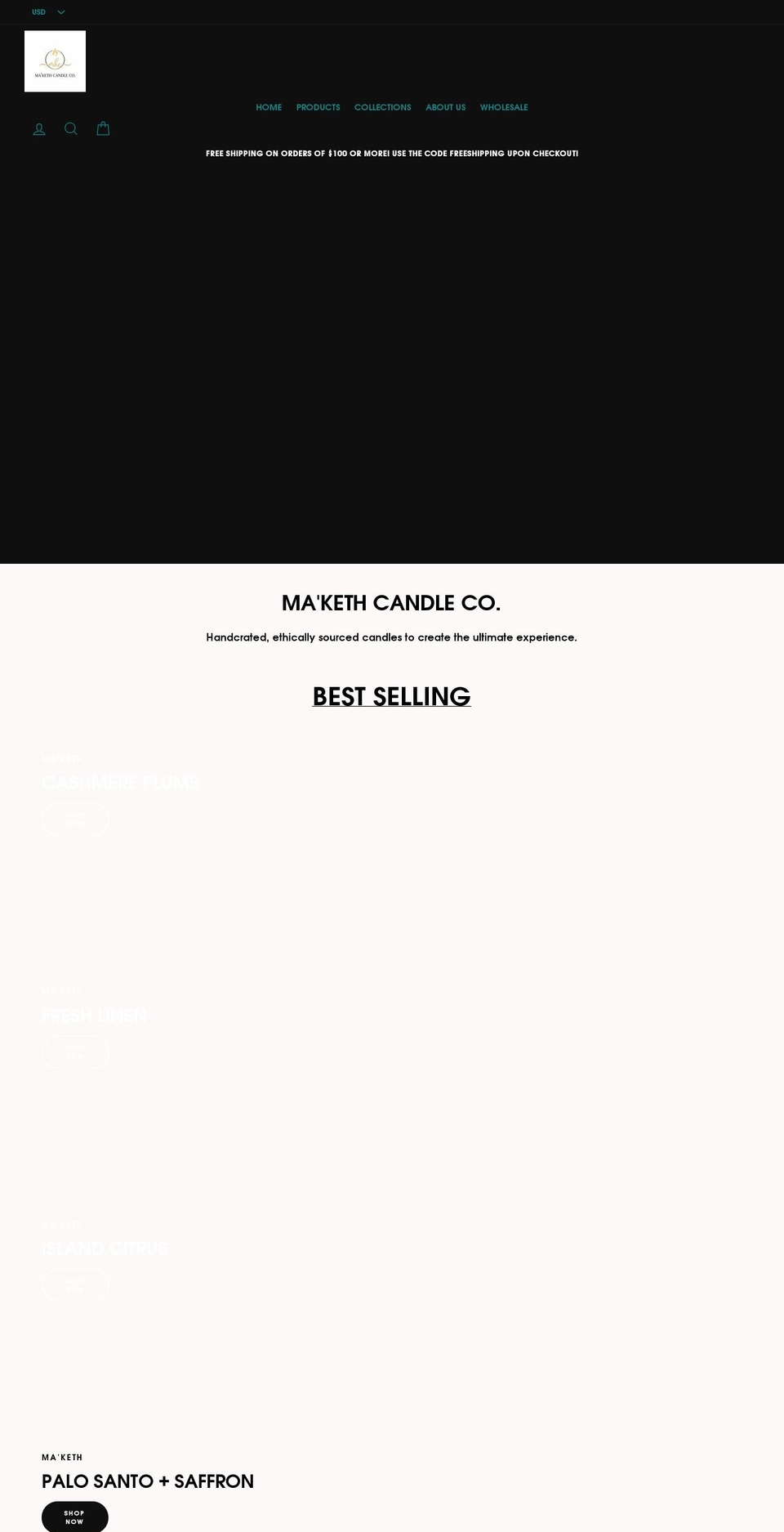 ma-keth.com shopify website screenshot