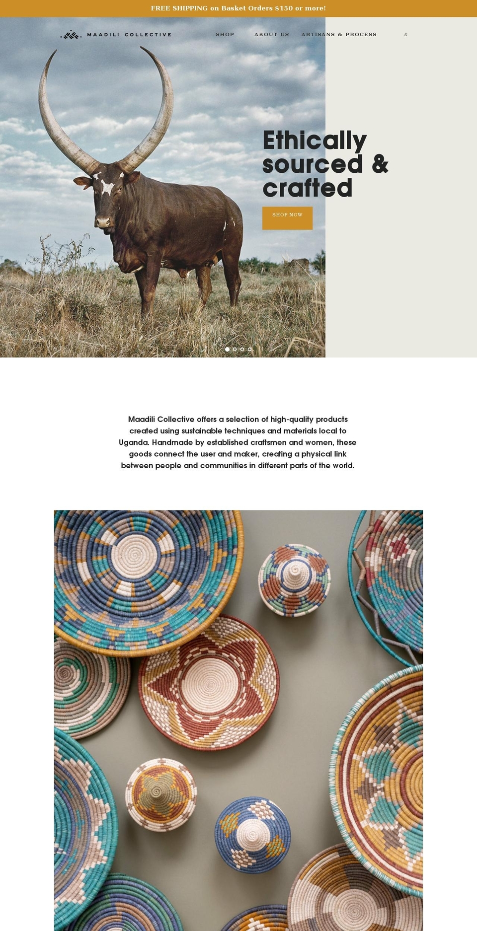 maadilicollective.com shopify website screenshot
