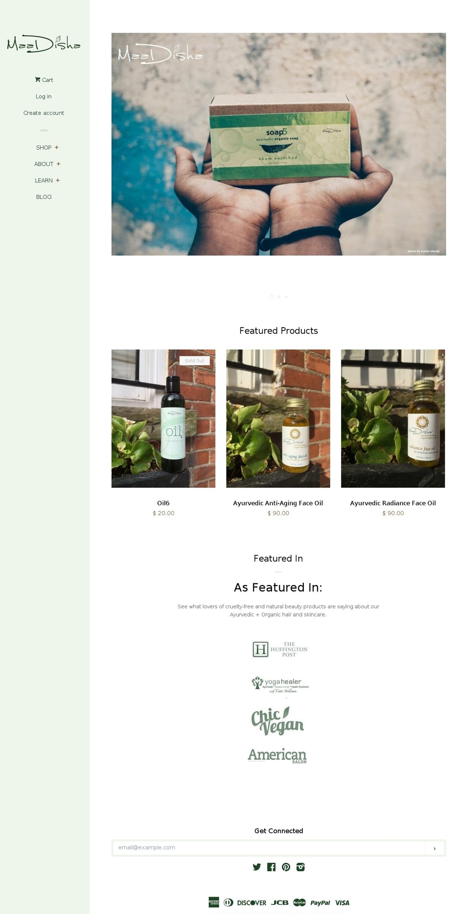 maadisha.com shopify website screenshot