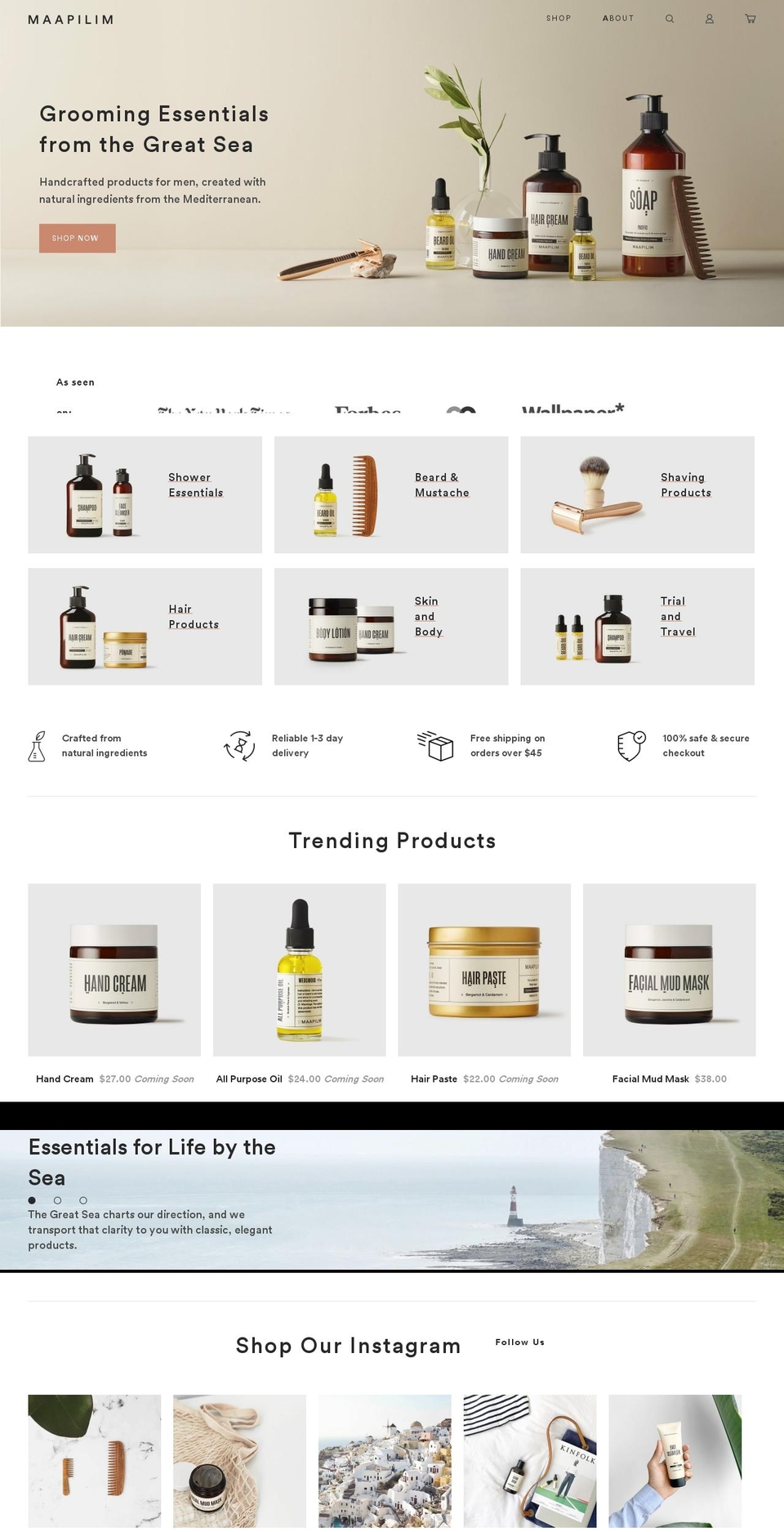 maapilim.com shopify website screenshot
