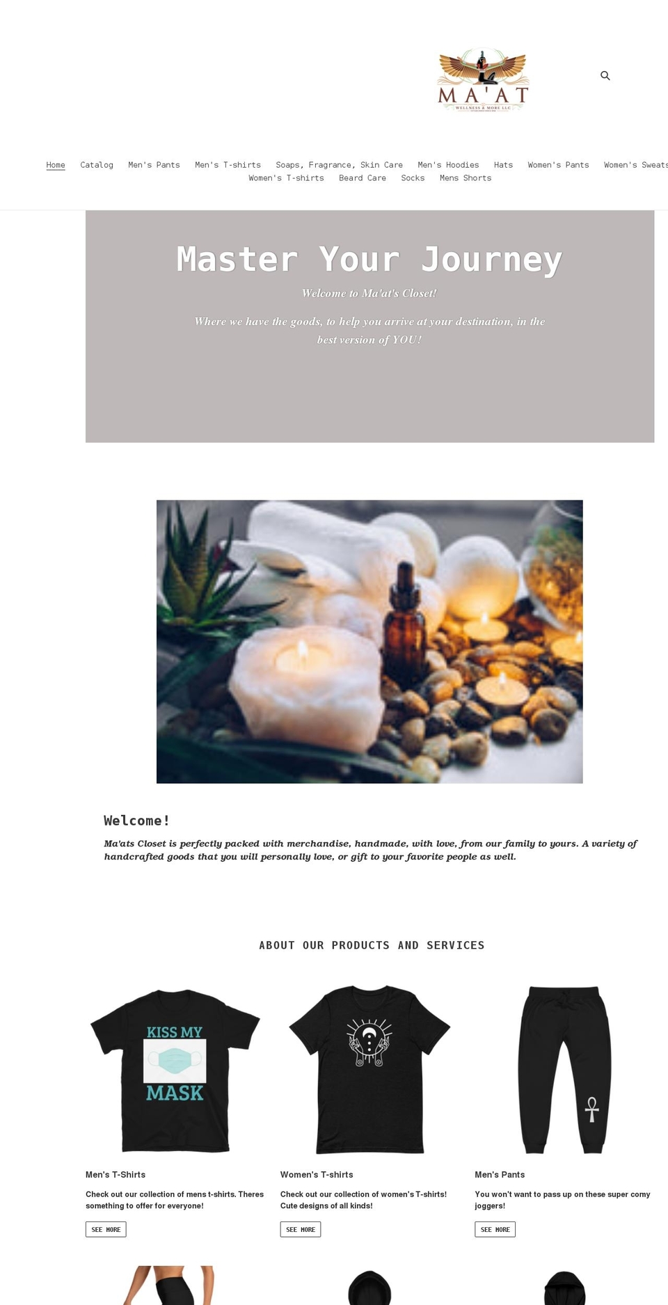 maatscloset.com shopify website screenshot