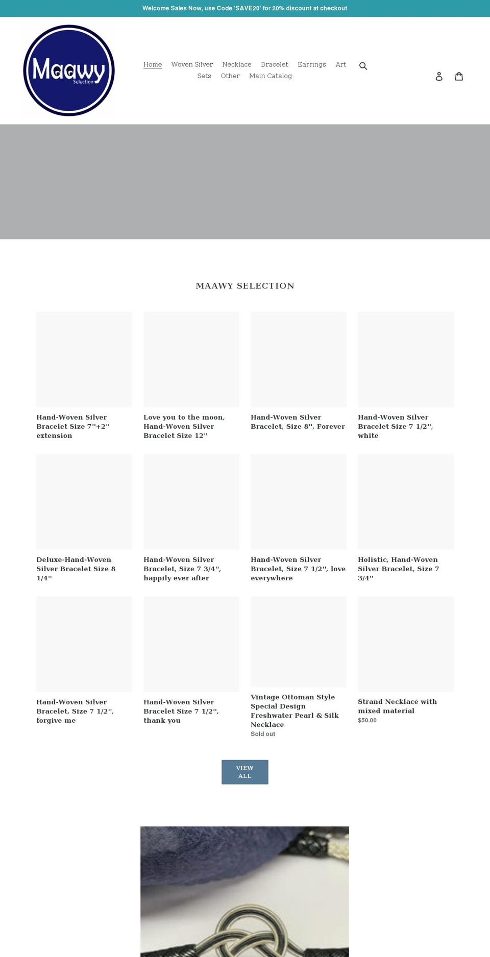 maawy.com shopify website screenshot
