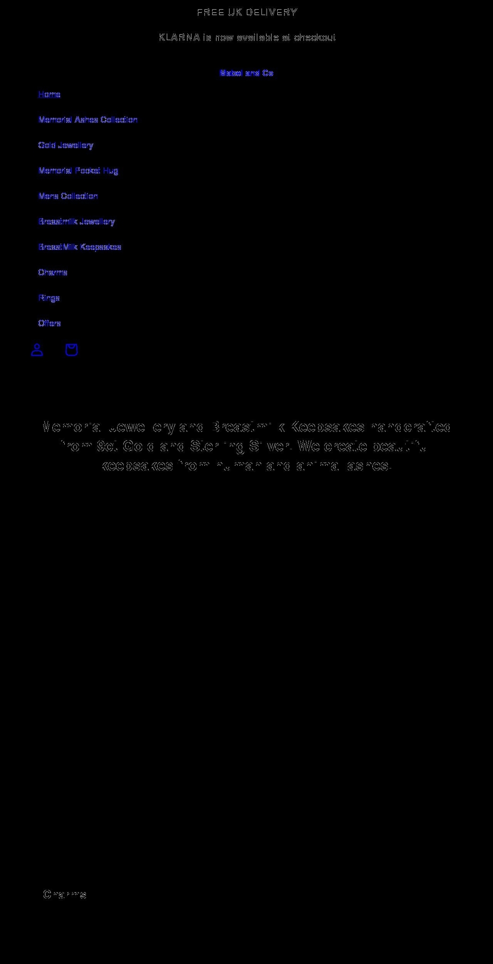 mabelandco.co.uk shopify website screenshot