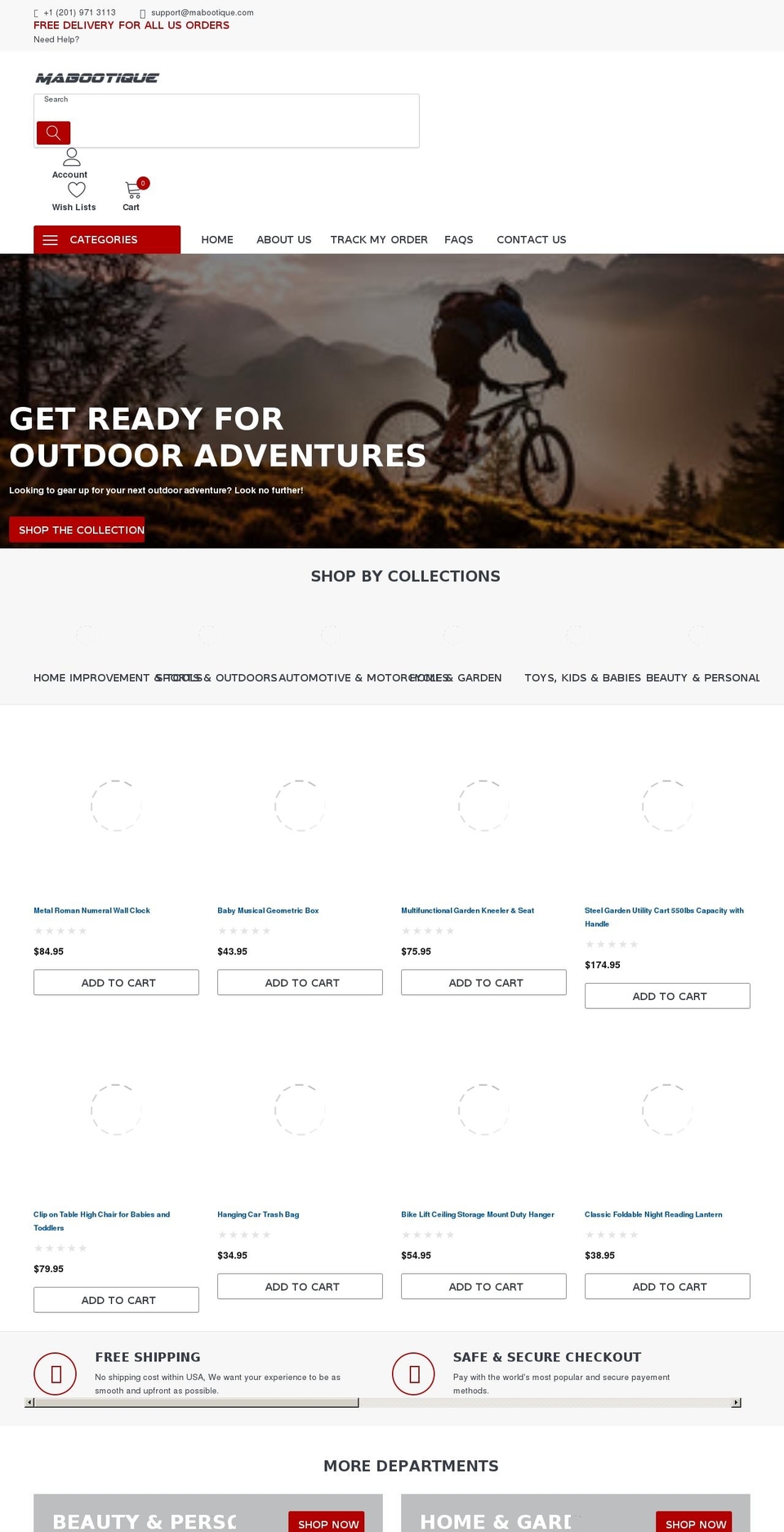 mabootique.com shopify website screenshot