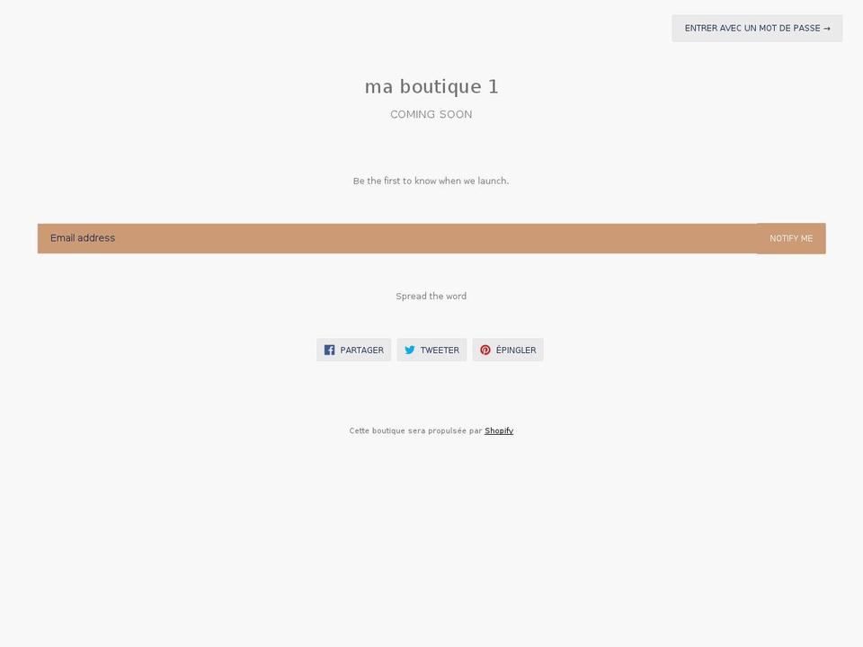 maboutique1.com — Shopify storefront screenshot